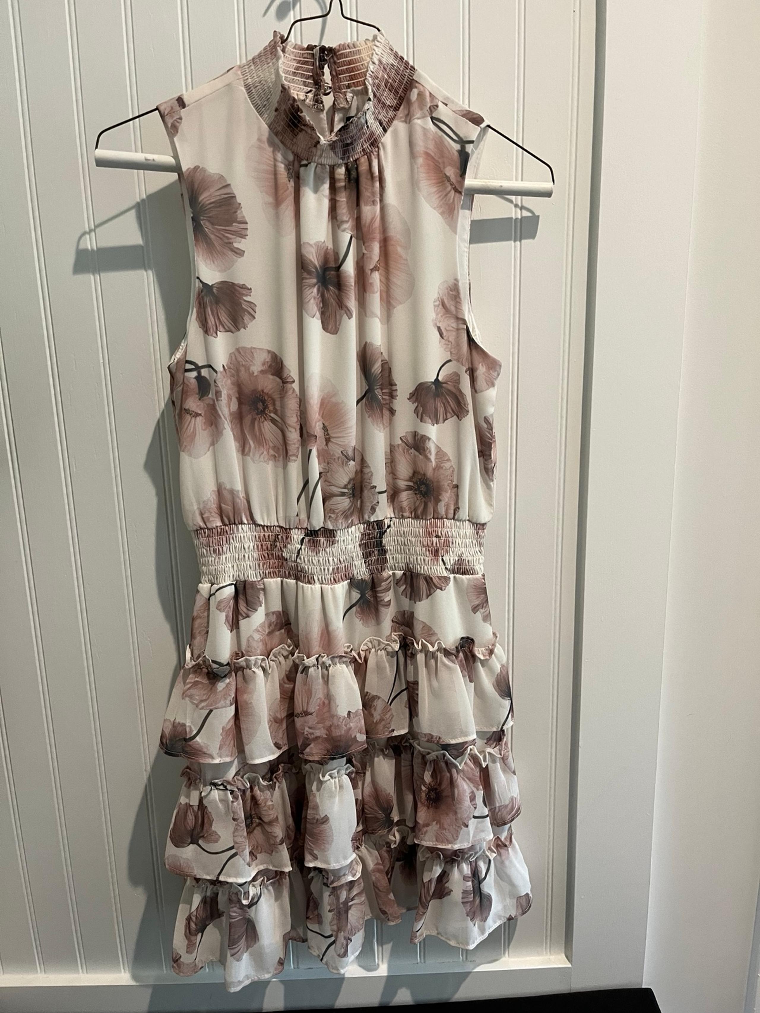 High Neck Tiered Dress