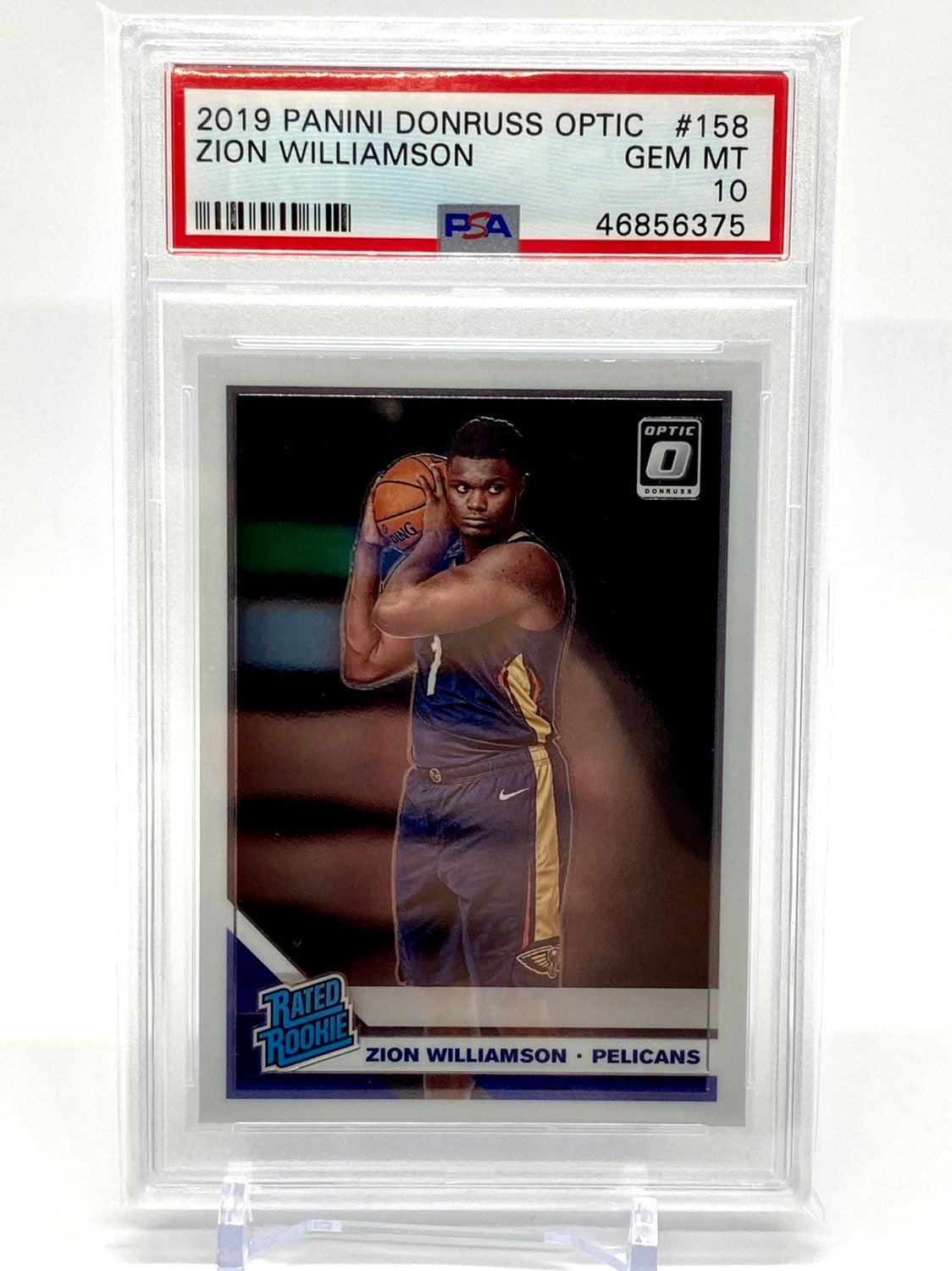 Zion Williamson Optic Rookie Card PSA 10