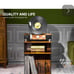 Record Player Stand, Record Player Table, Turntable Stand, Record Player Cabinet