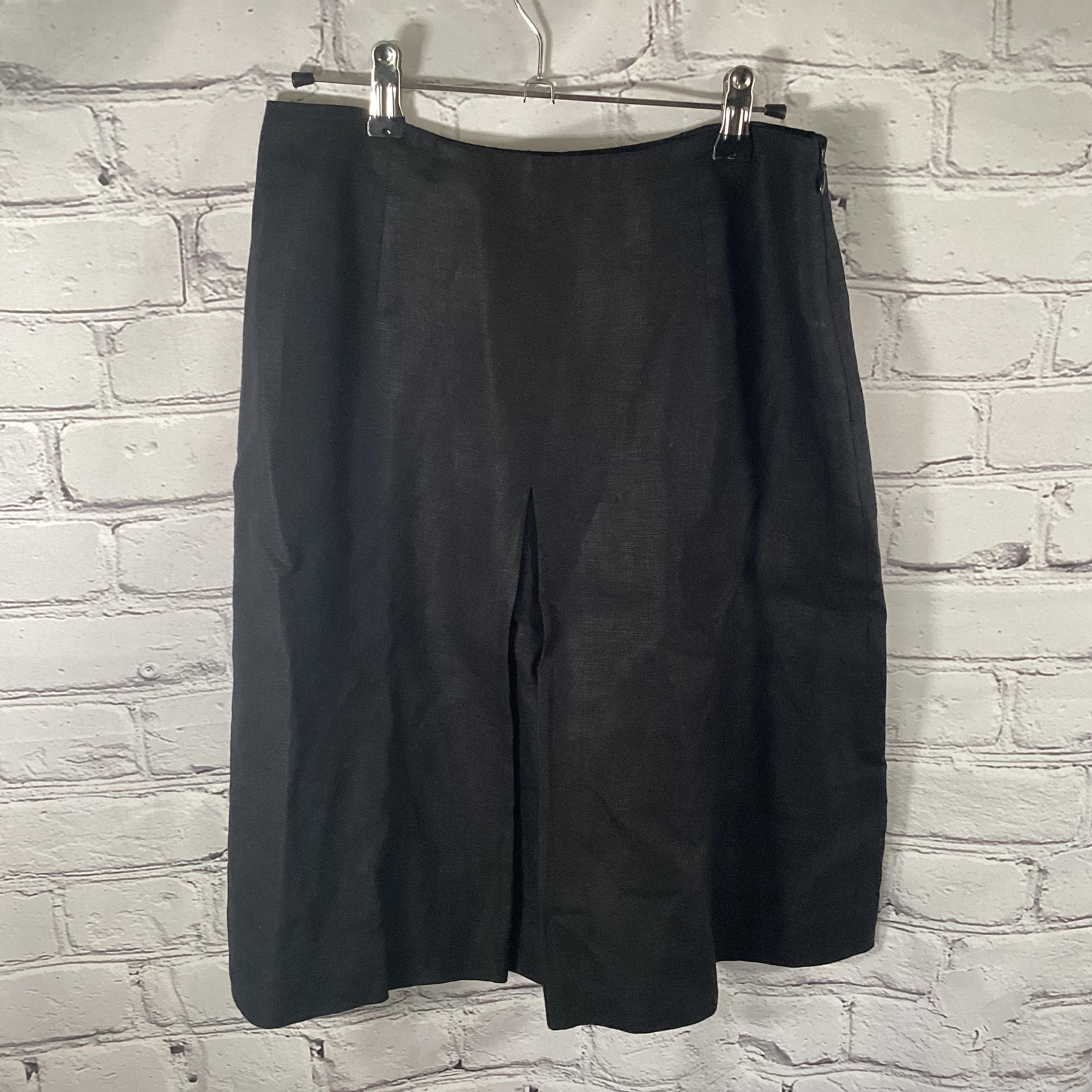 Womens Size 4 Small Black Vintage Pleated Below-knee Skirt Brooks Brothers
