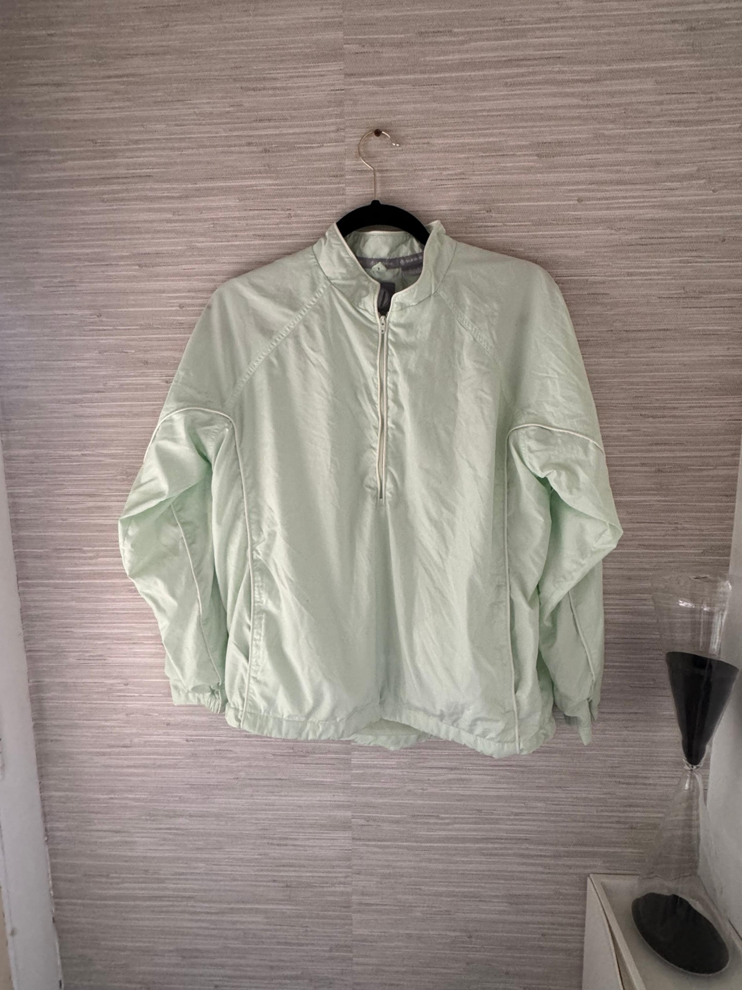 Sunice Mint Green Windbreaker Half Zip Jacket Size M