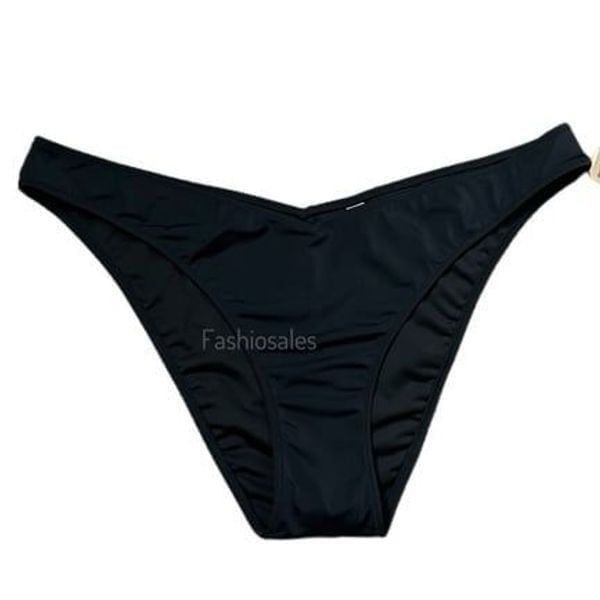 Victoria’s Secret Pink Swim V front and back Bikini Bottoms Black XXL
