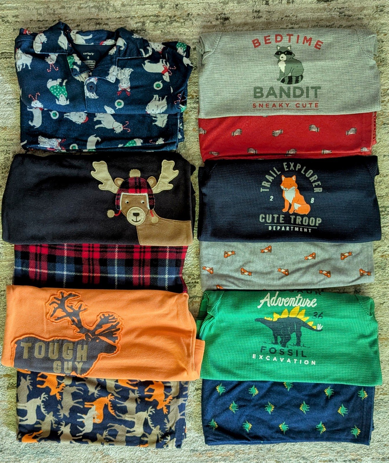 Carter's Winter Pajama Lot: Size 6