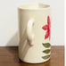 NWT: Terrain - Beige Florals Ceramic Pitcher (50 oz capacity)