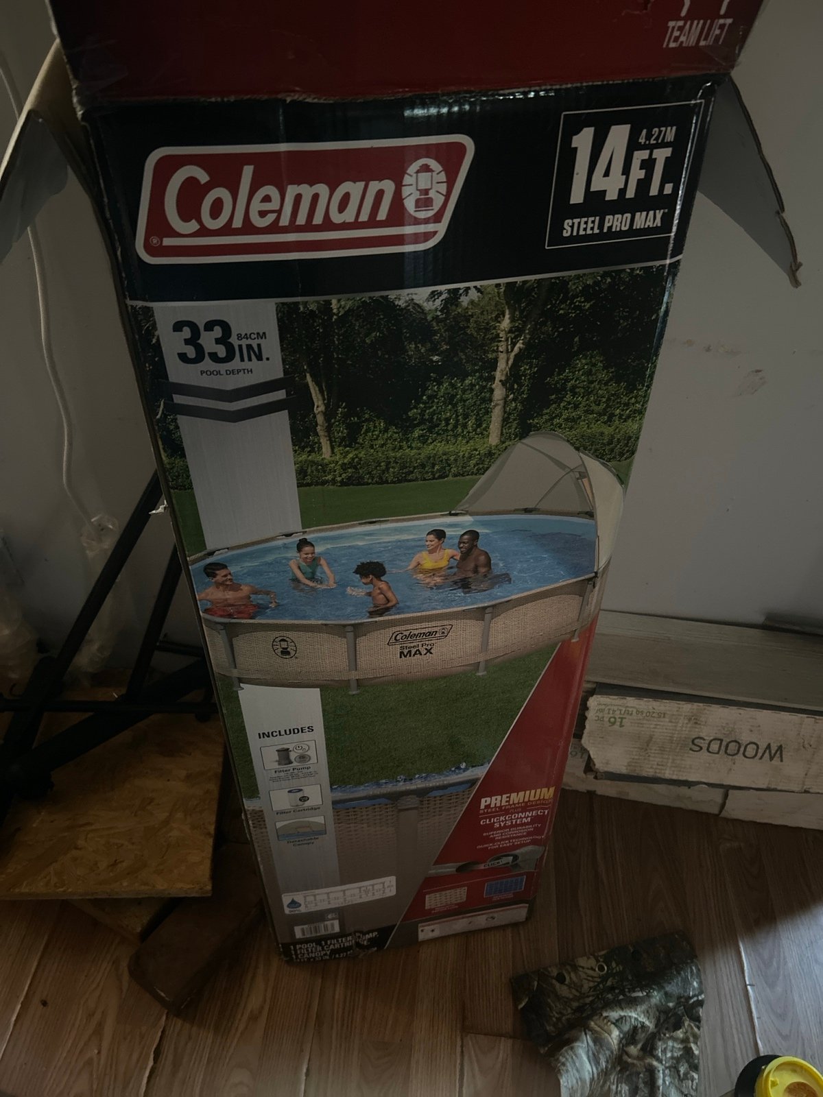 14ft/33in pool