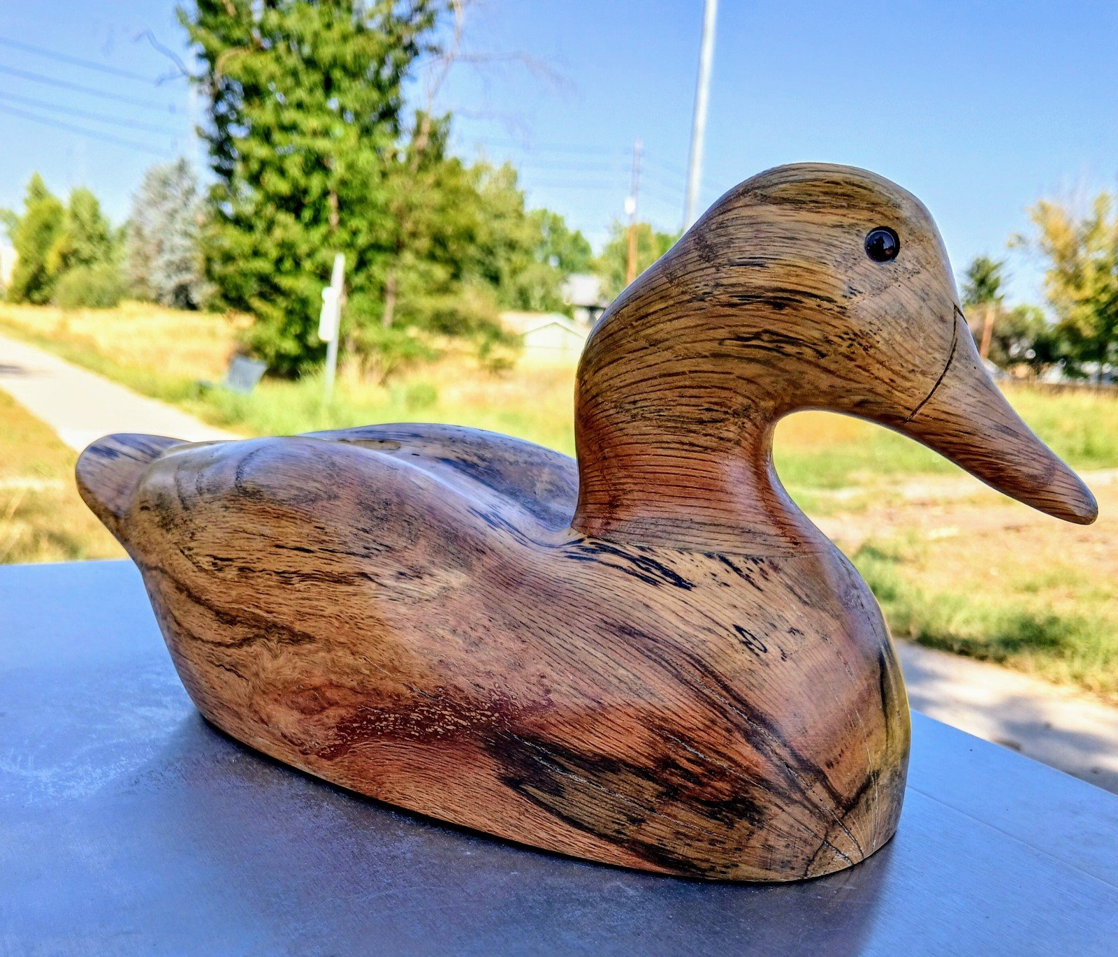 Heavy Hànd Made Wooden Duck is an incredible Beauty one of a kind Decent looking