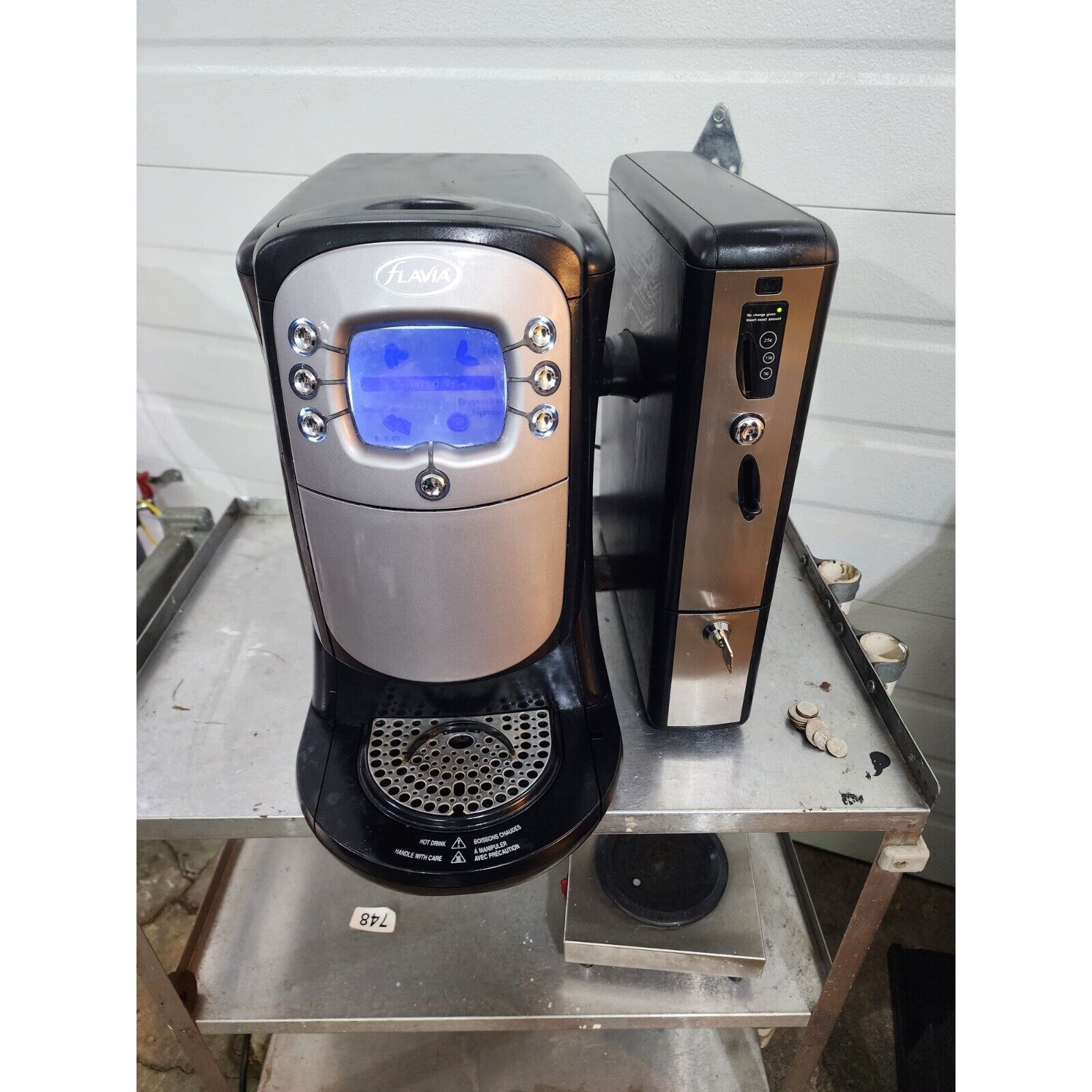Flavia Drinks Station Espresso Coffee Machine Creation 400 With Coins Dispenser