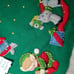 Newly completed Bucilla Christmas Tree Skirt 36 Felt & Sequins Handmade