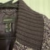 Mango Suit MNG Purple Tweed Wool Blend Cropped Textured Blazer Jacket Size 4 EUC