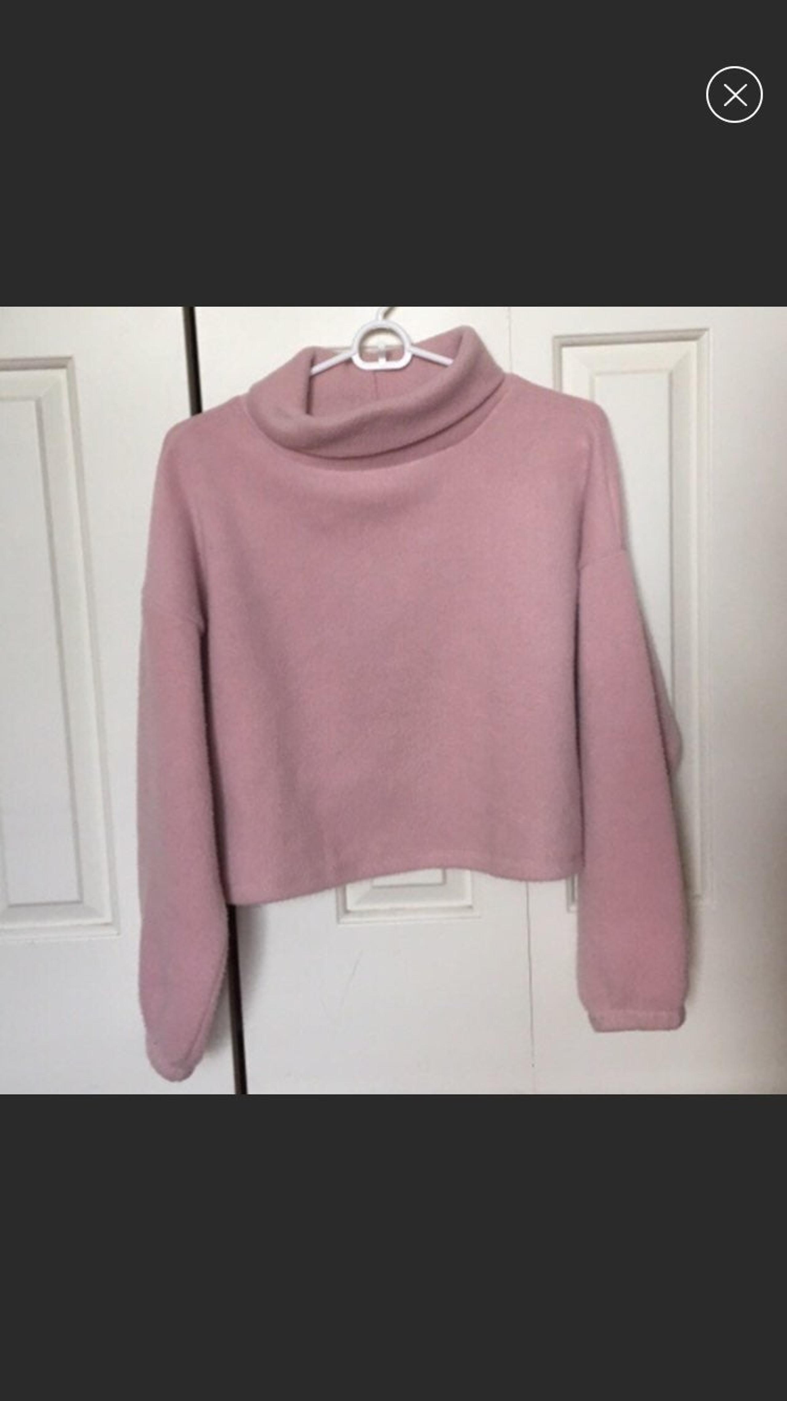 forever 21 pink turtleneck sweater