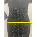 VTG Betsy & Adam LBD Dress Womens 7/8 M Black Sequin Mesh Cocktail New Year