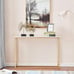 New! Faux Marble CONSOLE table MDF Entry Table (Metal Gold Frame)