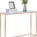 New! Faux Marble CONSOLE table MDF Entry Table (Metal Gold Frame)