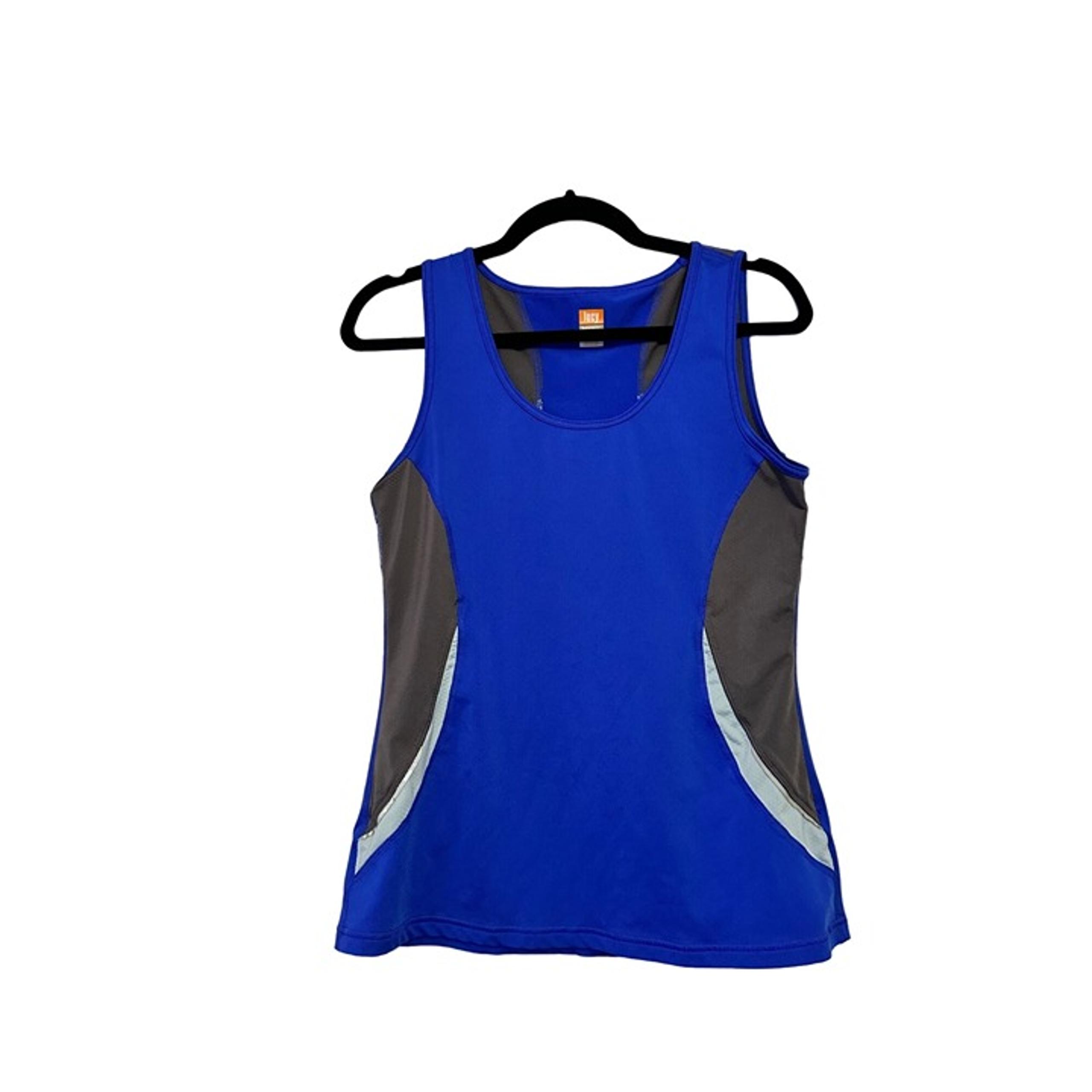 Lucy Womens Blue & Gray Lucy Tech Racerback Tank Top M