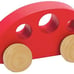 Mini Van Wooden Toddler Toy Vehicle in Red, L: 4.9, W: 2.5, H: 2.8 inch