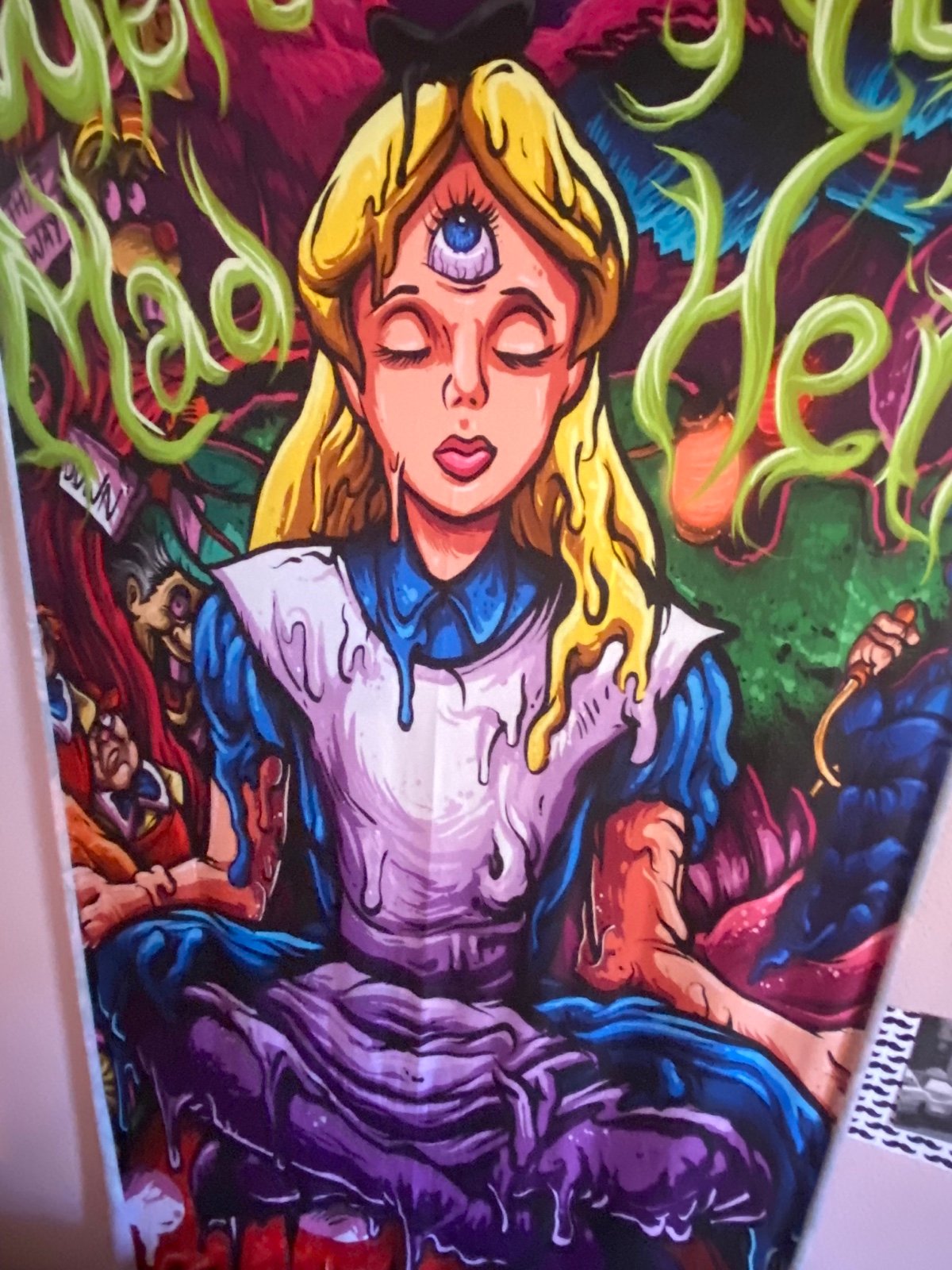 Alison wonderland trippy tapestry