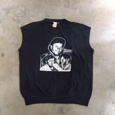Vintage Michael Jackson Printed Sleeveless T-Shirt Black Rare