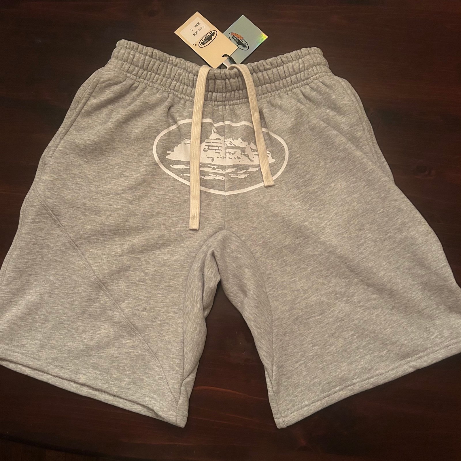 Corteiz sweat shorts gray size small