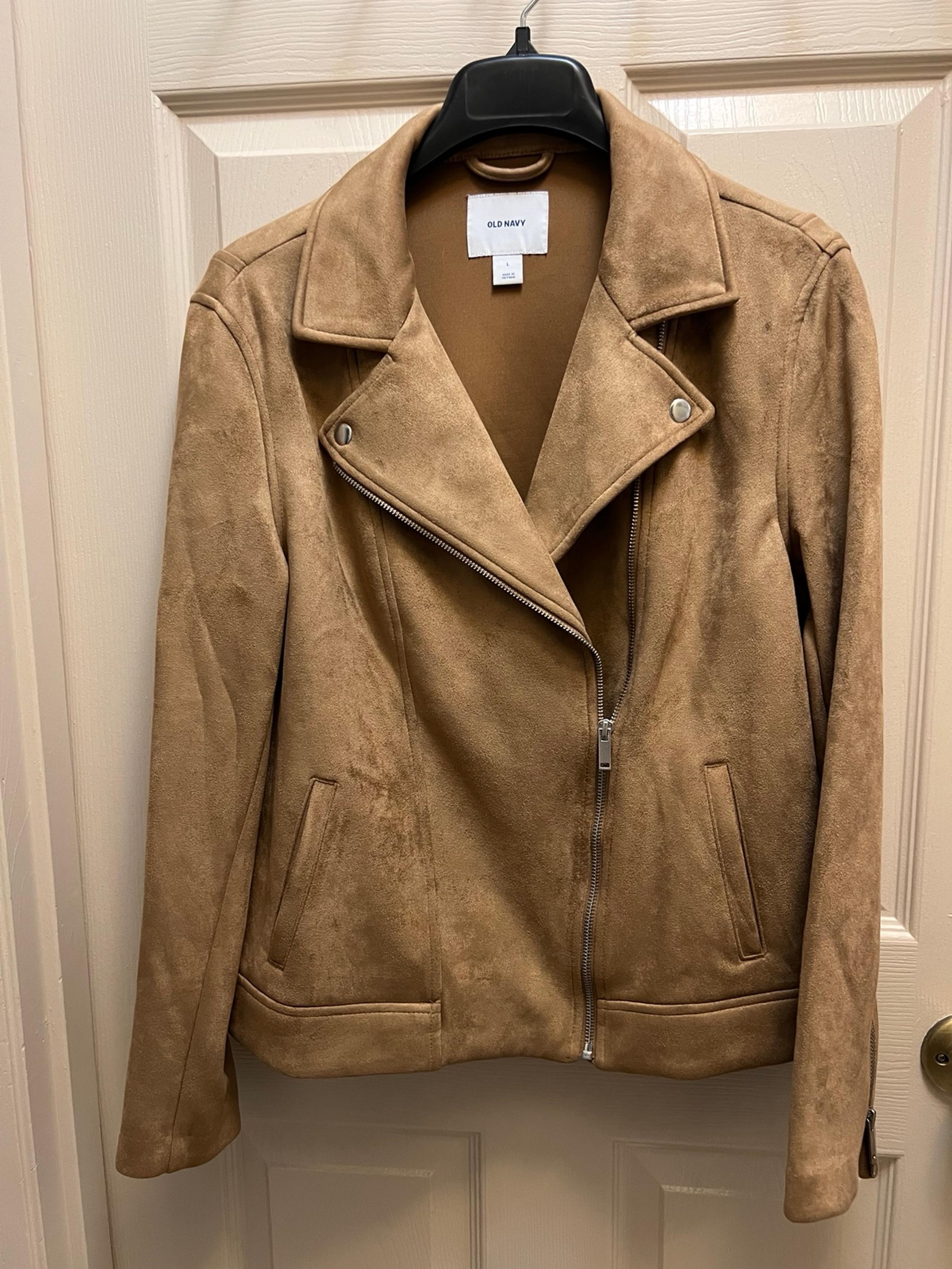 Old Navy Faux Suede Moto Jacket