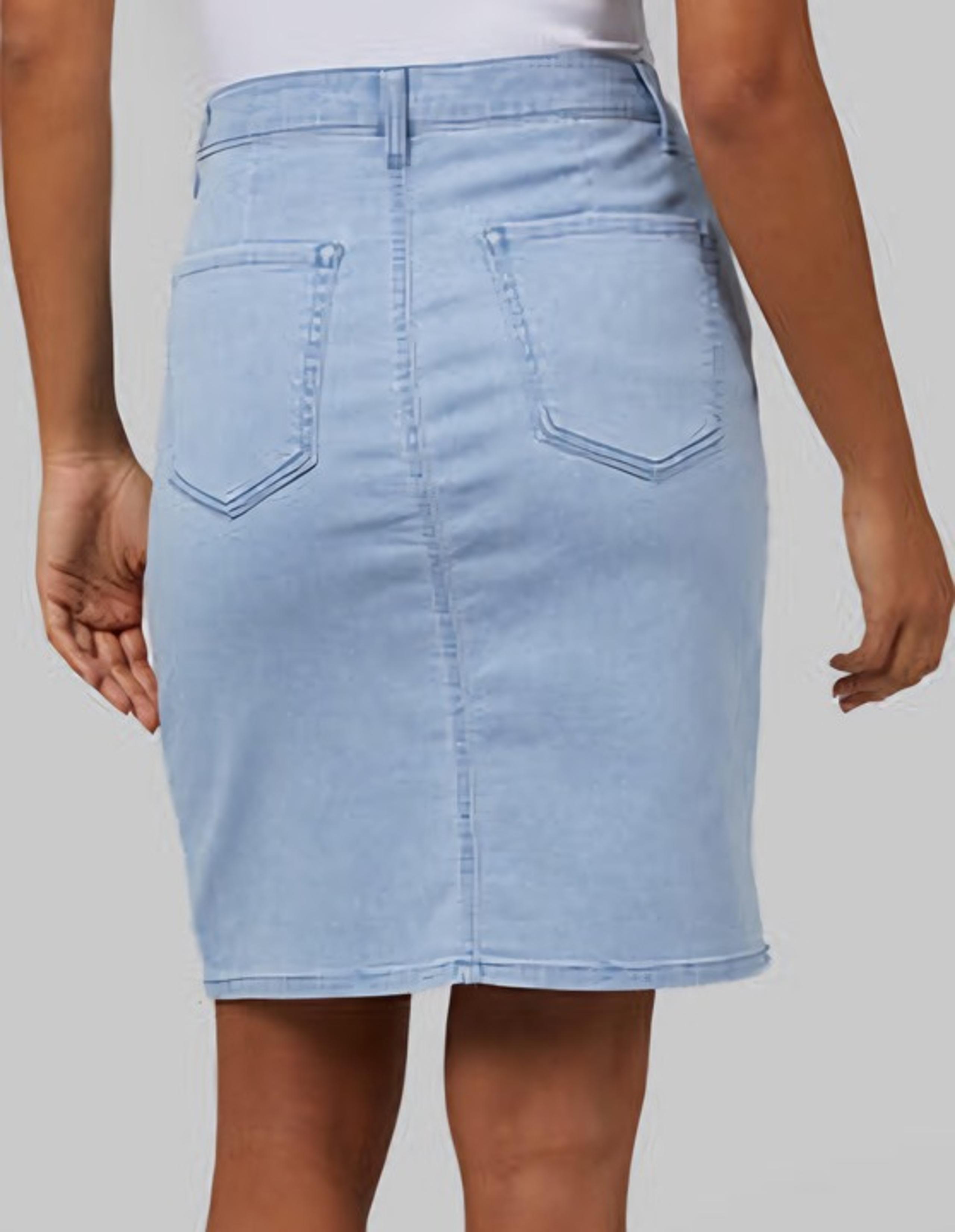 32 Degrees Women's Stretch Comfort Jean Skirt Light Wash Size L/12 NWT