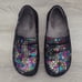 Alegria Rainbow Minnow Multi Colored Slip On Medical Clog Shoes Womens Size 36