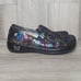 Alegria Rainbow Minnow Multi Colored Slip On Medical Clog Shoes Womens Size 36