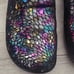 Alegria Rainbow Minnow Multi Colored Slip On Medical Clog Shoes Womens Size 36