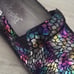 Alegria Rainbow Minnow Multi Colored Slip On Medical Clog Shoes Womens Size 36