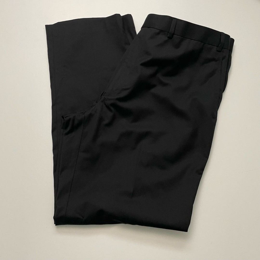 Van Heusen Pants Trouser Manvell Flat Front Suit Seperate Work Career Black