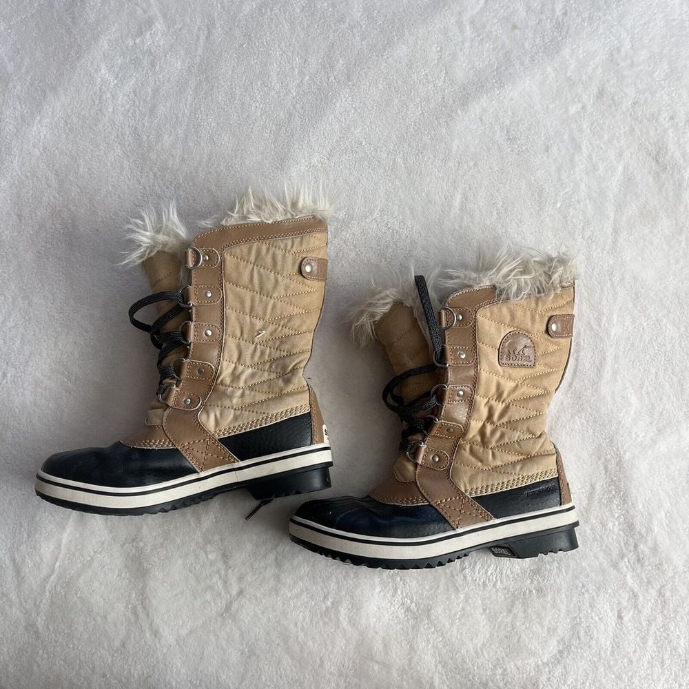 Sorel Waterproof Womens TOFONO II WP CURRY FAWN TALL WINTER CASUAL BOOTS Size 5