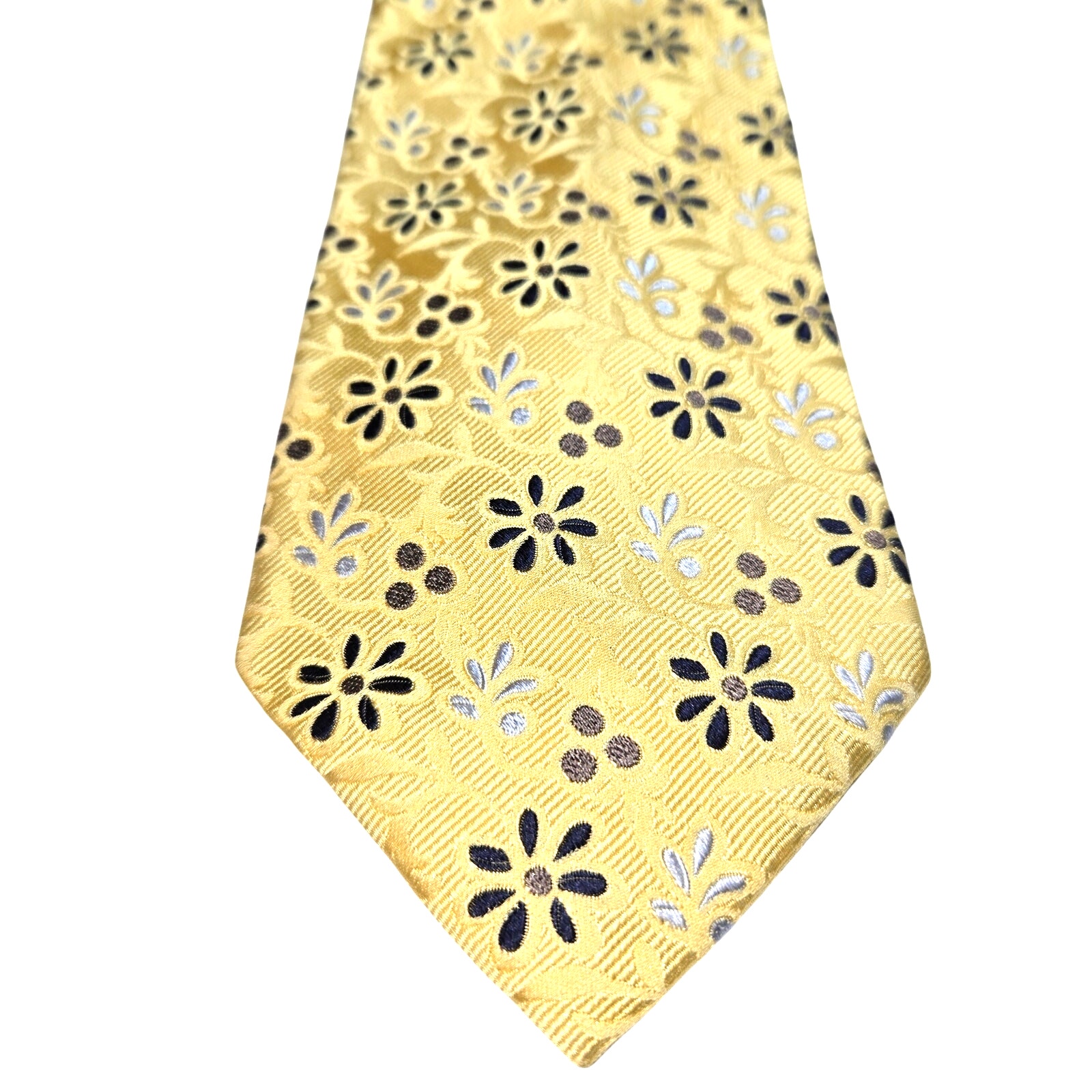 Ermenegildo Zegna 100% Silk Italian Luxury Fashion Tie 3 3/4 wide 60 long