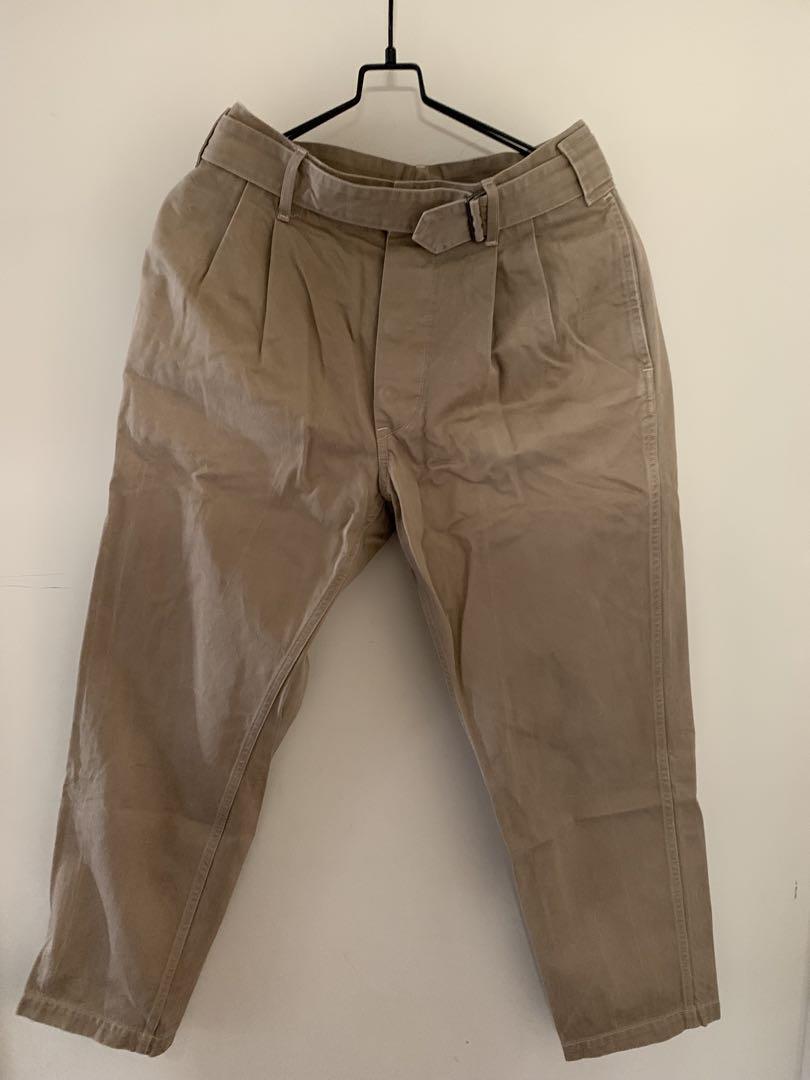 COMOLI Belted Chino Pants | 大阪心斎橋のメンズ洋服のセレクト
