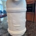 Vintage Ivory Ceramic Peacock Water Pitcher