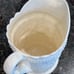 Vintage Ivory Ceramic Peacock Water Pitcher