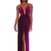 Velvet purple Maxi Dress