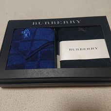 BURBERRY Handkerchief 2-Piece Set Navy/Black