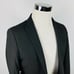 asos Mens 36R Sport Coat Black Poly Blend One Button Lined Vented