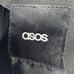 asos Mens 36R Sport Coat Black Poly Blend One Button Lined Vented