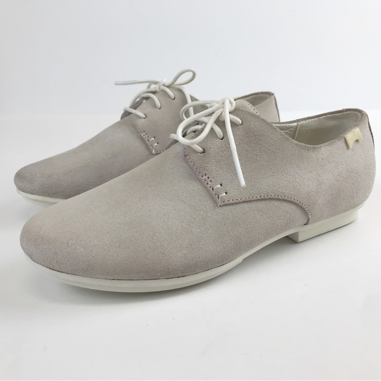 Camper Tabi Suede Waxed Leather Lace-Up Oxford Retro Loafers Size EU 36 US 6