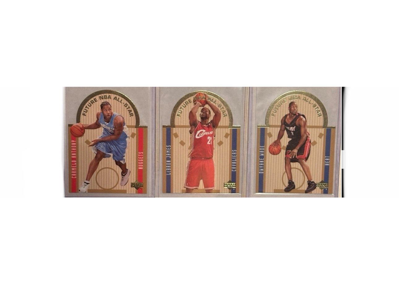 03-04 UD Future NBA All-Stars Lebron James - Carmelo Anthony - Dwayne Wade