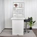 Wall Mounted Computer Desk Floating Writing Table White Foldable Cabinet Storage