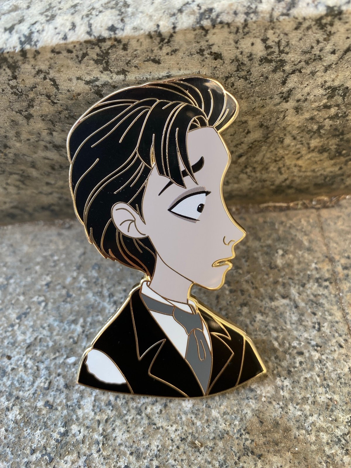 Corpse Bride Victor Scared Profile Fantasy Enamel Pin