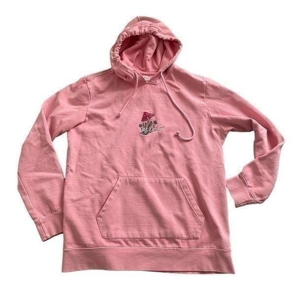PacSun Mushroom Reality Hoodie Hipster Oversized Medium Unisex Embroidered, S23