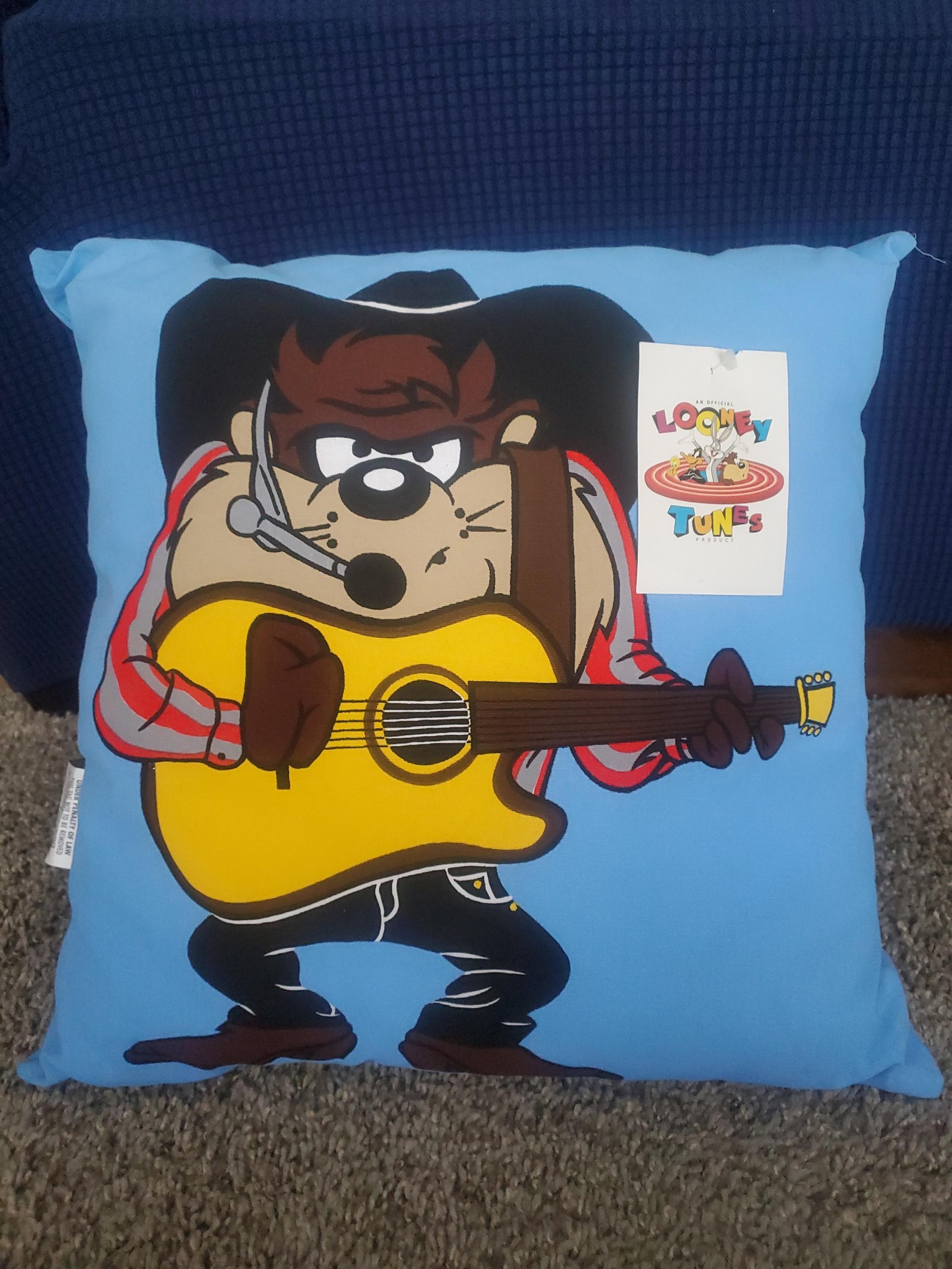 NEW 1993 Tasmanian Devil Looney Tunes pillow