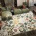 5x7 Area Rug Boho Floral Rugs Machine Washable Rug Foldable Distressed Thin Rugs