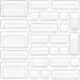 25 PCS Clear Plastic Drawer Organizers Set, 4-Size Versatile NEW