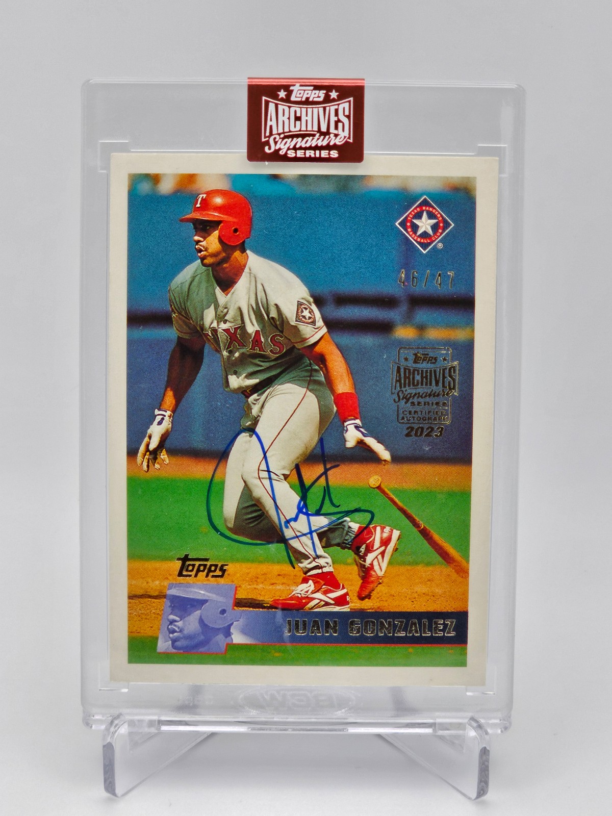 Juan Gonzalez Auto Numbered 46/47