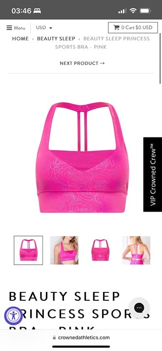 Crowned Athletics Sports Bra