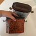 2 vintage 50s French brown and red lunch box