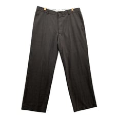 Banana Republic Dress Pants Adult 38x30 Brown Plaid Classic Fit WOOL Blend Men's